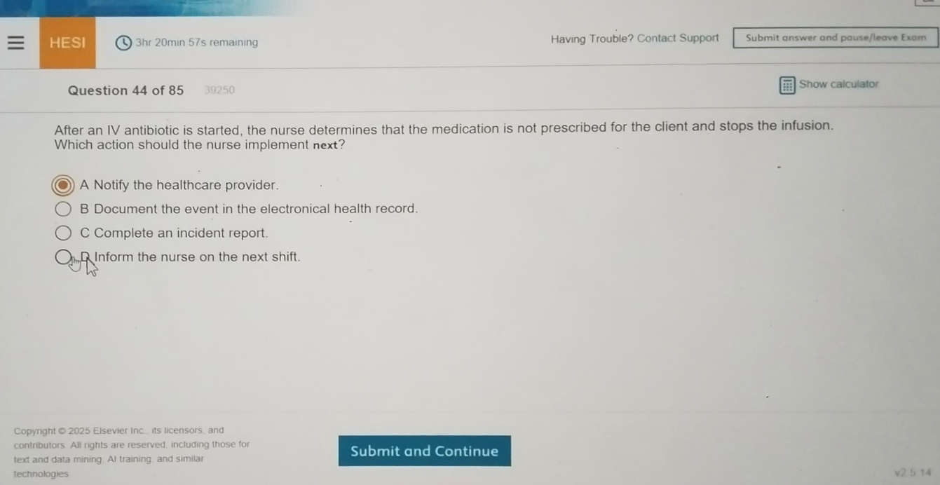 WGU D441 Medical Dosage Calculations and Pharmacology OA1