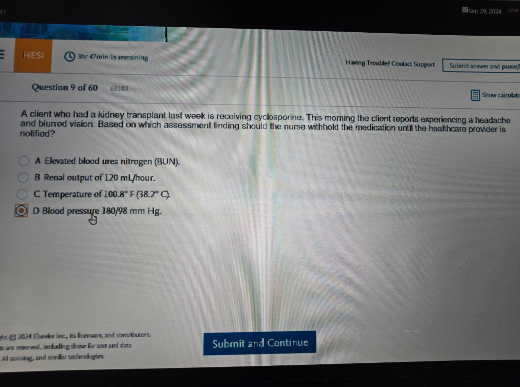 WGU D441 Medical Dosage Calculations and Pharmacology OA2
